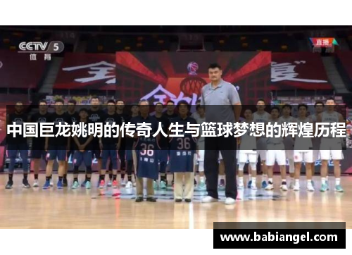 中国巨龙姚明的传奇人生与篮球梦想的辉煌历程